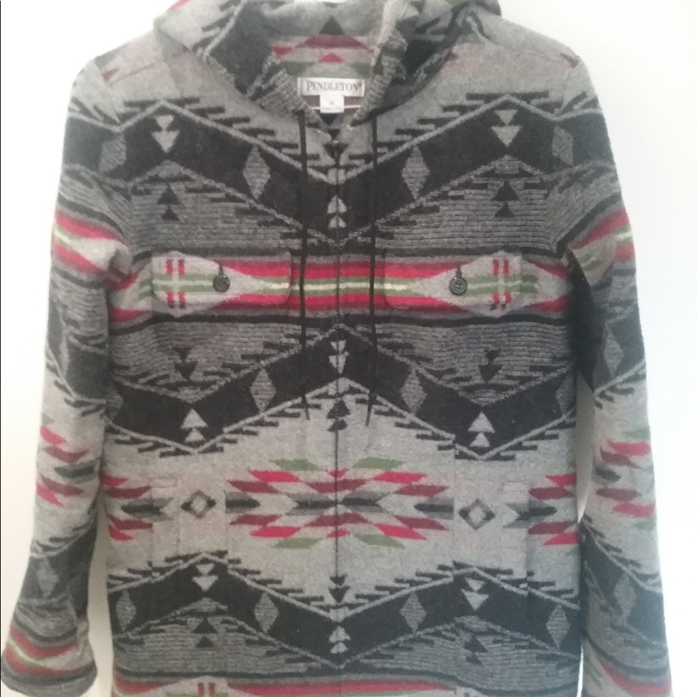 Pendleton hooded wool coat size M (fits small)